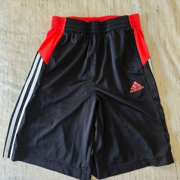 Adidas Black and Red Athletic Shorts - Picture 1 of 3
